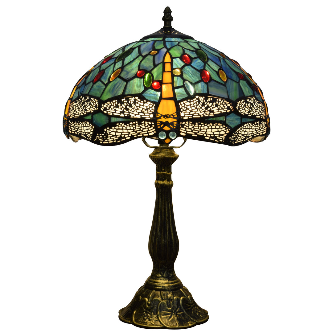 Lampe de table Tiffany en alliage d&