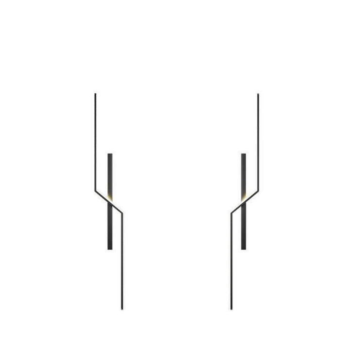 Modern Minimalist Geometry Lines Aluminum Iron Silicone LED Wall Sconce Lamp for Living Room