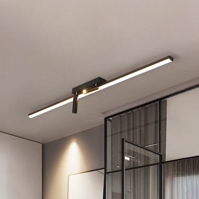 Moderna Minimalista Lámpara de Techo LED de Tira Larga 