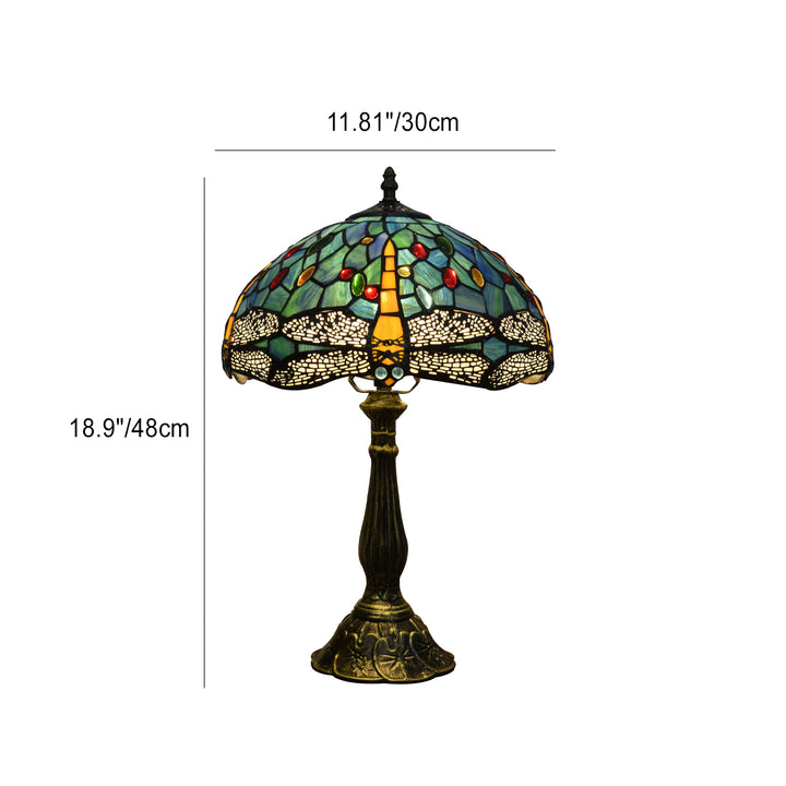 Lampe de table Tiffany en alliage d&