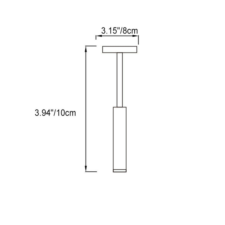 Modern Minimalist Adjustable Cylindrical Aluminum Shade LED Wall Sconce Lamp For Living Room