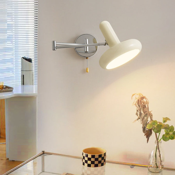 Moderne Einfachheit Schmiedeeisen Disc 1-Licht Wandleuchte Lampe für Wohnzimmer 