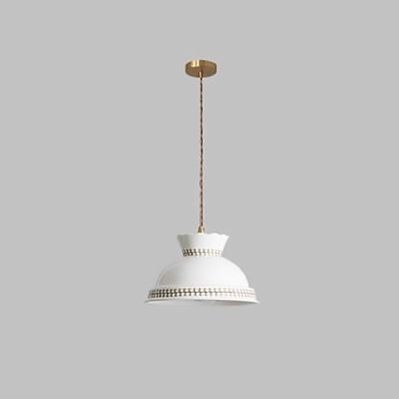 Moderne Einfachheit Keramik Schalenform 1-Licht Pendelleuchte für Wohnzimmer 