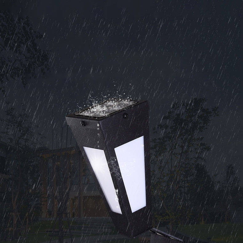 Zeitgenössische industrielle intelligente Sensor LED Solar wasserdichte Wandleuchte Lampe für Terrasse im Freien 