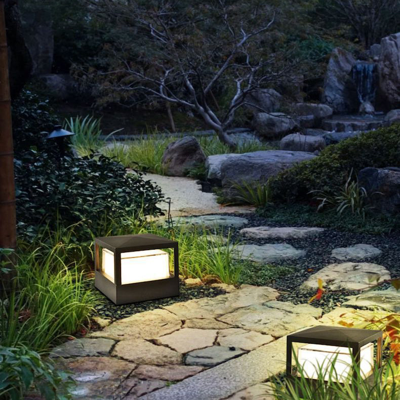 Industrielle wasserdichte Aluminiumzylinder LED Außenrasen Landschaftsleuchte 