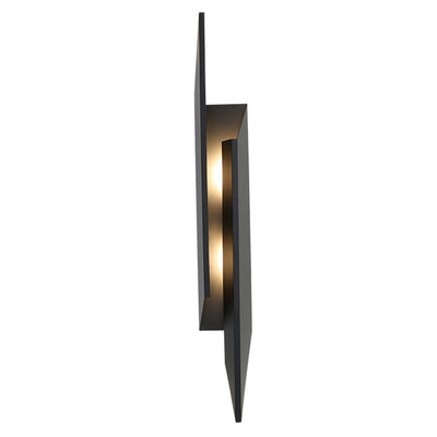 Lámpara Aplique de Pared de 2 Luces de Hierro Triangular Rectangular Minimalista Moderna para Dormitorio 