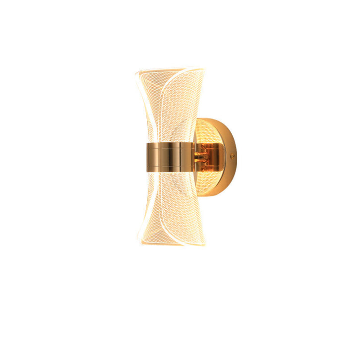 Zeitgenössische Luxus Horn Form Acryl Eisen LED Wandleuchte Lampe Für Wohnzimmer 