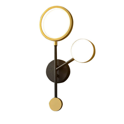 Modern Creative Aluminum Lamp Ring Acrylic LED Wall Sconce Lamp