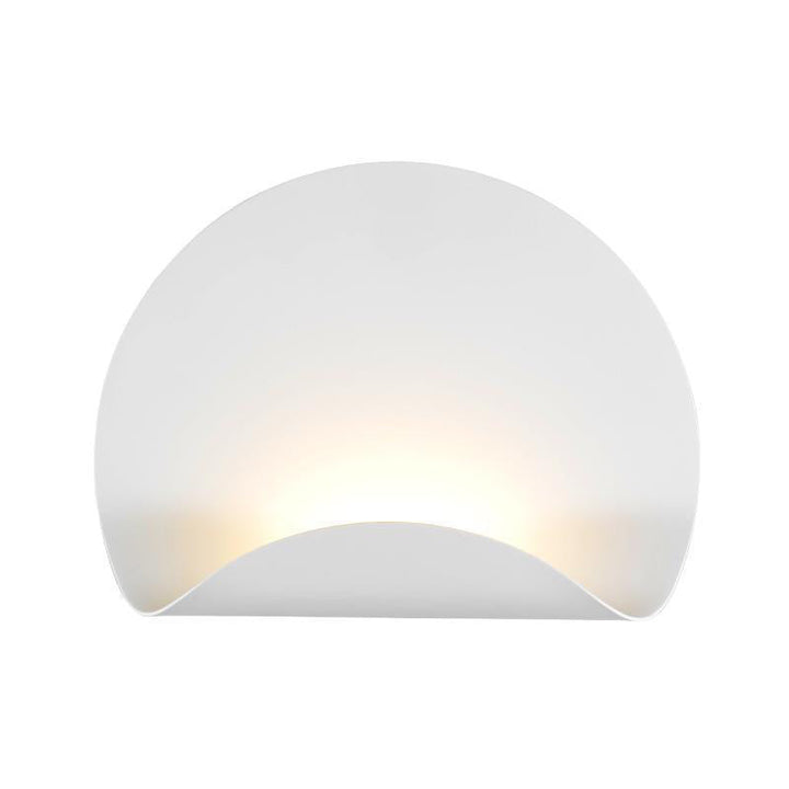 Applique murale LED en fer pliable en demi-cercle scandinave contemporain pour salon 