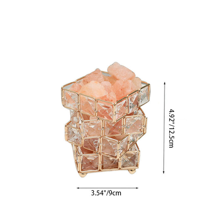 Contemporary Creative Hardware Cube 1-Light Table Lamp For Bedroom