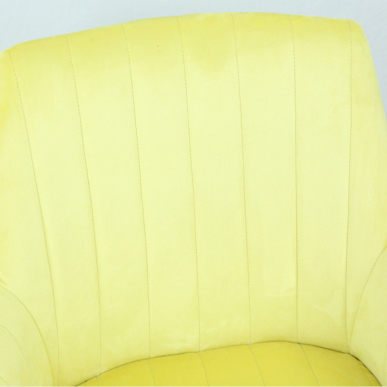 Moderna Minimalista Cuadrada Silla de Comedor de Hierro con Tela de Terciopelo y Esponja Cuatro Patas Reposabrazos Respaldo Para Comedor 