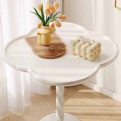 Moderner minimalistischer quadratischer runder Sockel PP Beistelltisch für das Wohnzimmer 