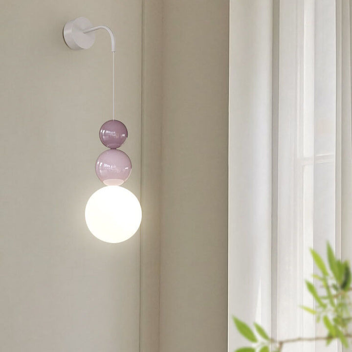 Moderne minimalistische Persönlichkeit Eisenkürbis 1-Licht Wandleuchte 