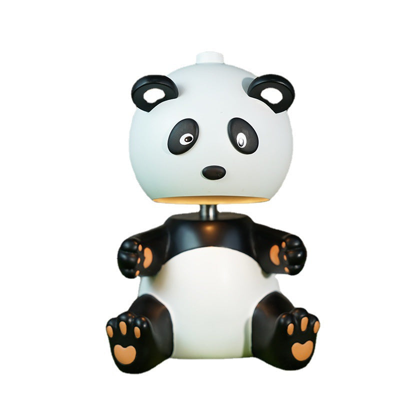 Modern Creative Cartoon Resin Panda 1-Light Melting Wax Table Lamp