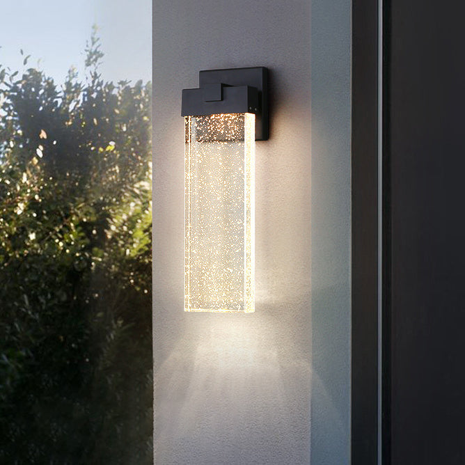 Applique Murale LED Rectangulaire en Cristal d&