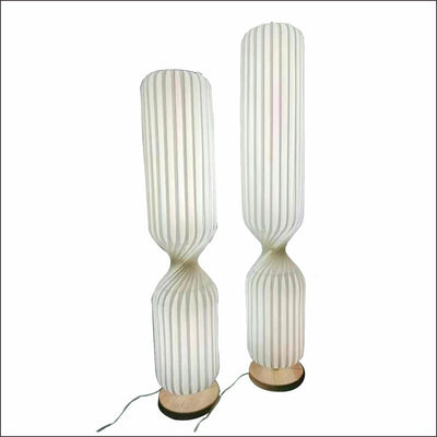Minimalist Fabric Column 1-Light Standing Floor Lamp