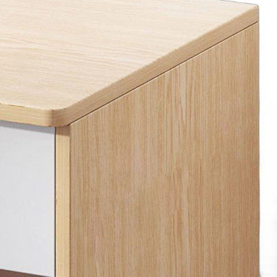 Table de chevet moderne en panneau de densité à dessus carré avec 1 tiroir pour chambre à coucher 