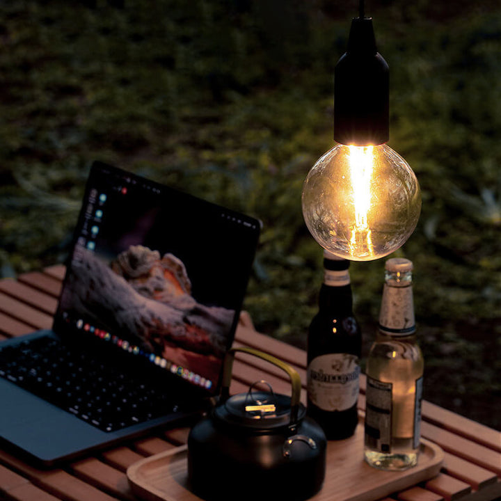 Contemporary Industrial Portable Waterproof PC ABS Round Cone Battery USB 1-Light Camping Outdoor Light