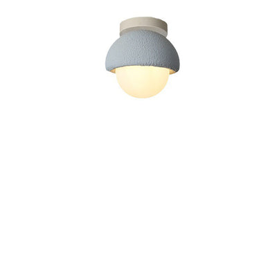 Modern Simplicity Plastic Round 1- Light Flush Mount Ceiling Light For Hallway