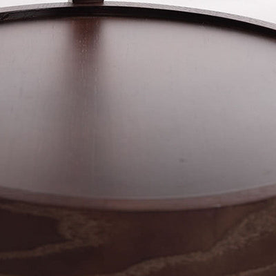 Table basse ronde en bois minimaliste moderne double pour salon 