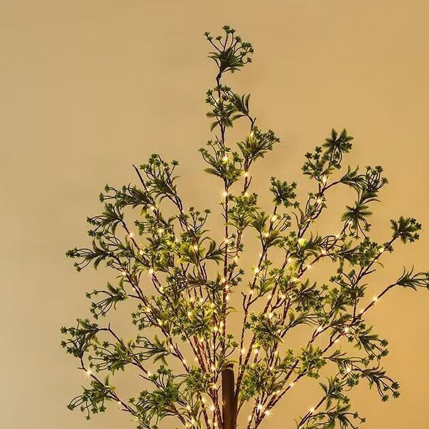 Modern Art Deco Waterproof Copper PP Tree USB LED Standing Floor Lamp For Bedroom