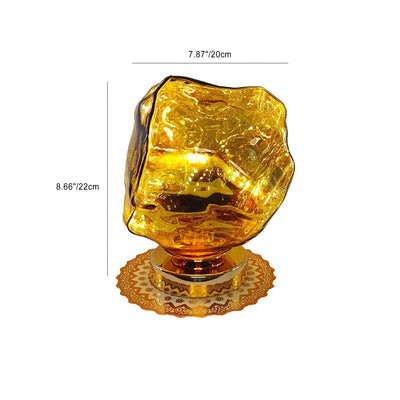 Zeitgenössische kreative Glas Lava Design 1-Licht Tischlampe für Schlafzimmer 