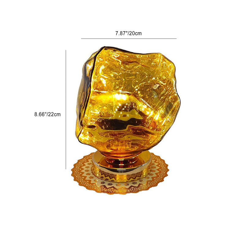 Zeitgenössische kreative Glas Lava Design 1-Licht Tischlampe für Schlafzimmer 