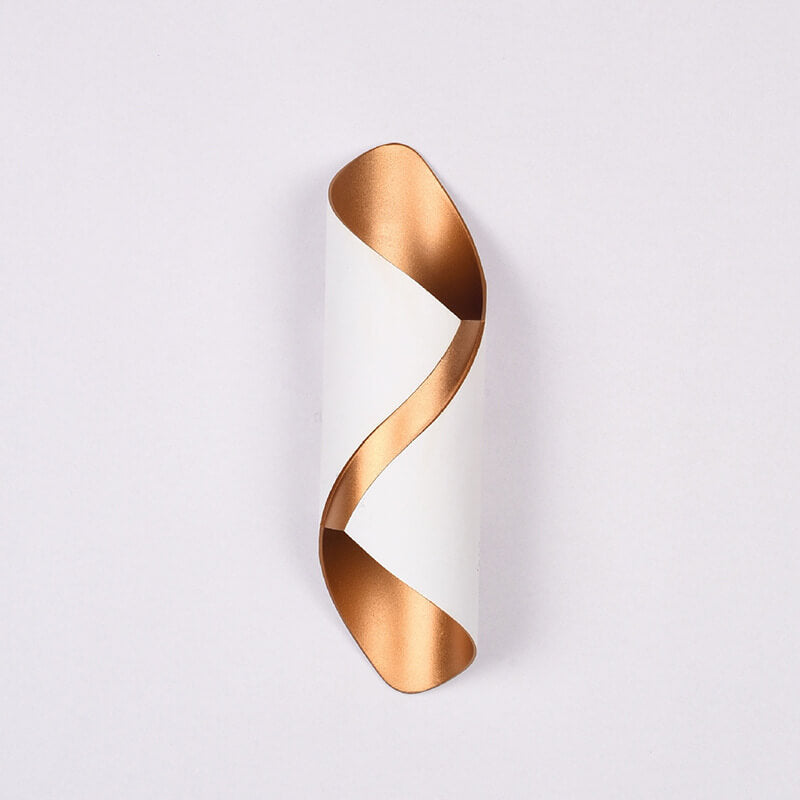 Applique murale à double tête LED en spirale en tube d&