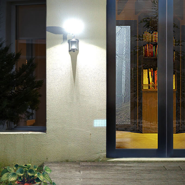 Lámpara de Aplique de Pared LED Ajustable Impermeable Solar Industrial para Exterior 