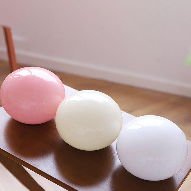Lámpara de Mesa de Esfera de Vidrio Nostálgica Minimalista Nórdica de 1 Luz 