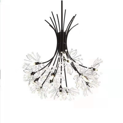 Modern Transitional Crystal Dandelion Branches 13/19 Light Chandelier For Dining Room