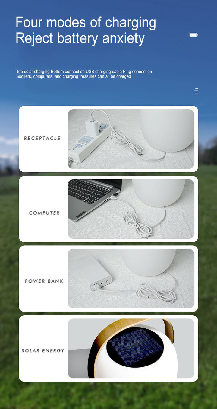 Solar PE Tragbarer Korb LED Outdoor Wasserdichte Dekorative Leuchte 