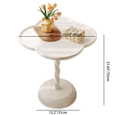 Moderner minimalistischer quadratischer runder Sockel PP Beistelltisch für das Wohnzimmer 