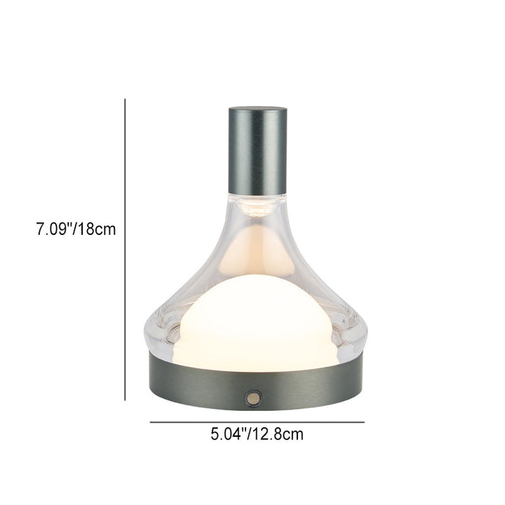 Moderne minimalistische Weinflasche Aluminium LED Tischlampe für Wohnzimmer 