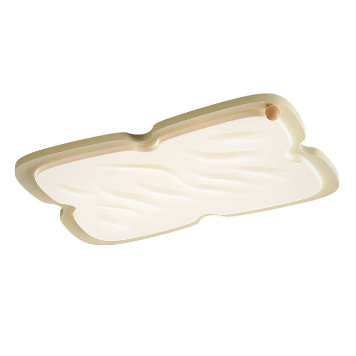 Moderne nordische Creme Biskuit PVC Schatten Hardware LED Unterputz Deckenleuchte für Schlafzimmer 