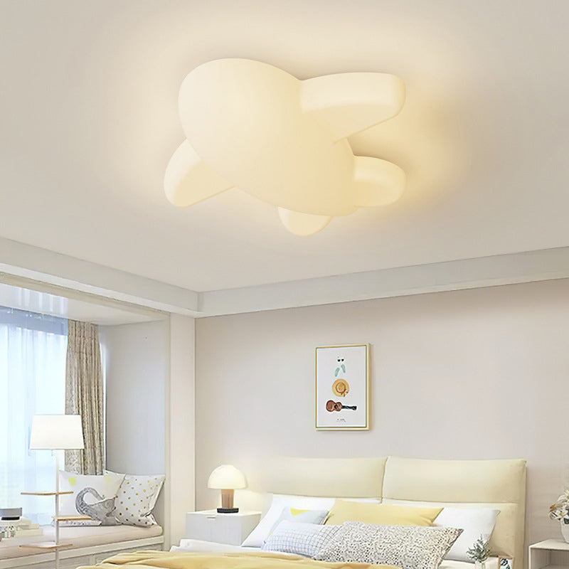 Moderne minimalistische Cartoon Flugzeug Eisen Acryl LED Unterputz Deckenleuchte für Schlafzimmer 