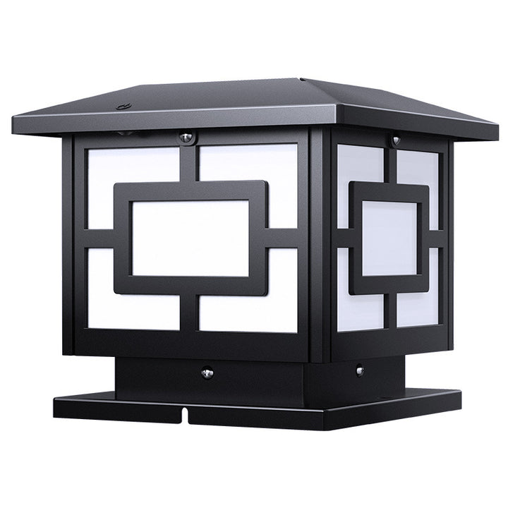 Lanterne carrée en acrylique ABS étanche solaire traditionnelle chinoise, éclairage paysager LED pour extérieur, lumière pour patio extérieur 