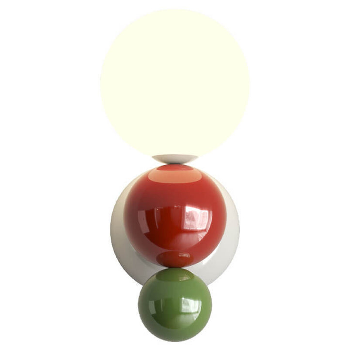 Moderner Creme-Stil Kinder Schmiedeeisen Kugel 1-Licht Wandleuchte 