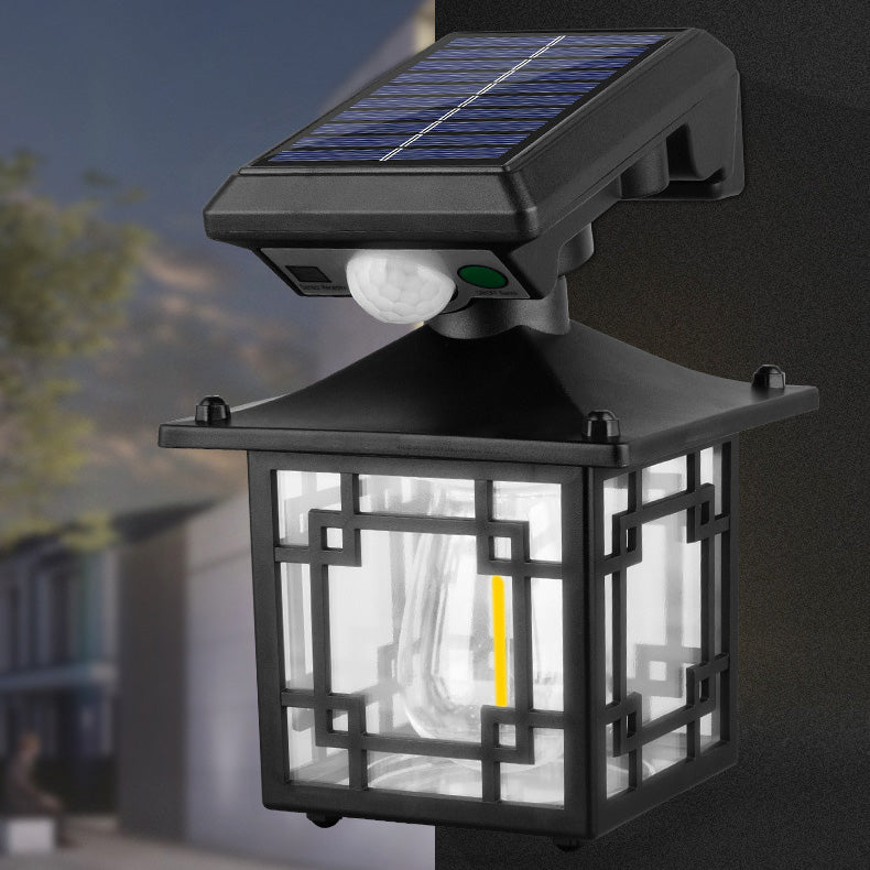 Moderne Einfachheit Solar Zylinder Quadrat ABS PS LED Außenleuchte für Garten 