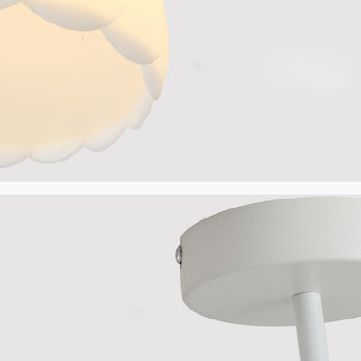 ضوء سقف LED شبه مثبت بتصميم حديث وبسيط ومستدير مع زهرة وأجهزة لغرفة النوم 