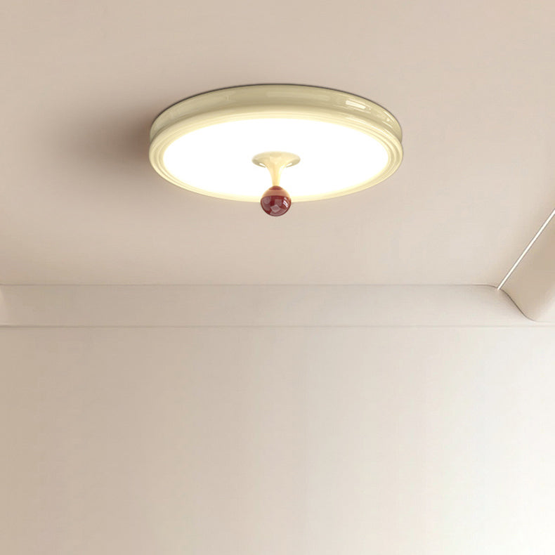 Moderne minimalistische runde Kuppel Eisen Acryl LED Unterputz Deckenleuchte für Wohnzimmer 