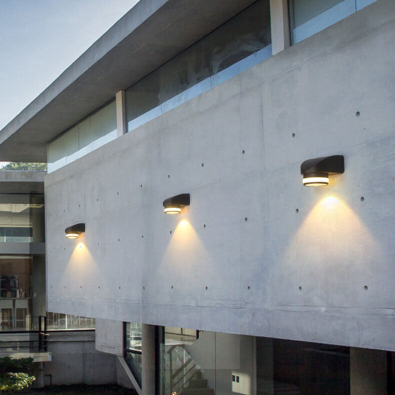 Aplique de pared con foco LED impermeable para exteriores industrial europeo 