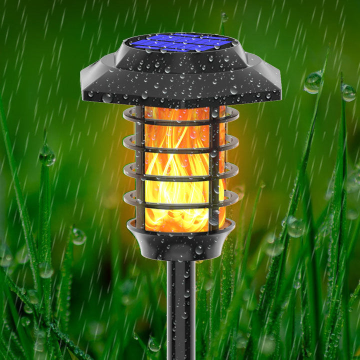 Matériel de cylindre solaire étanche minimaliste moderne ABS LED lumière de paysage extérieur pour jardin 