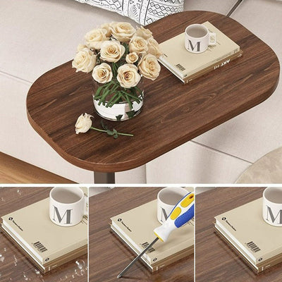 Moderner minimalistischer rechteckiger PVC-Kunststoffpaneel-Beistelltisch für das Wohnzimmer 