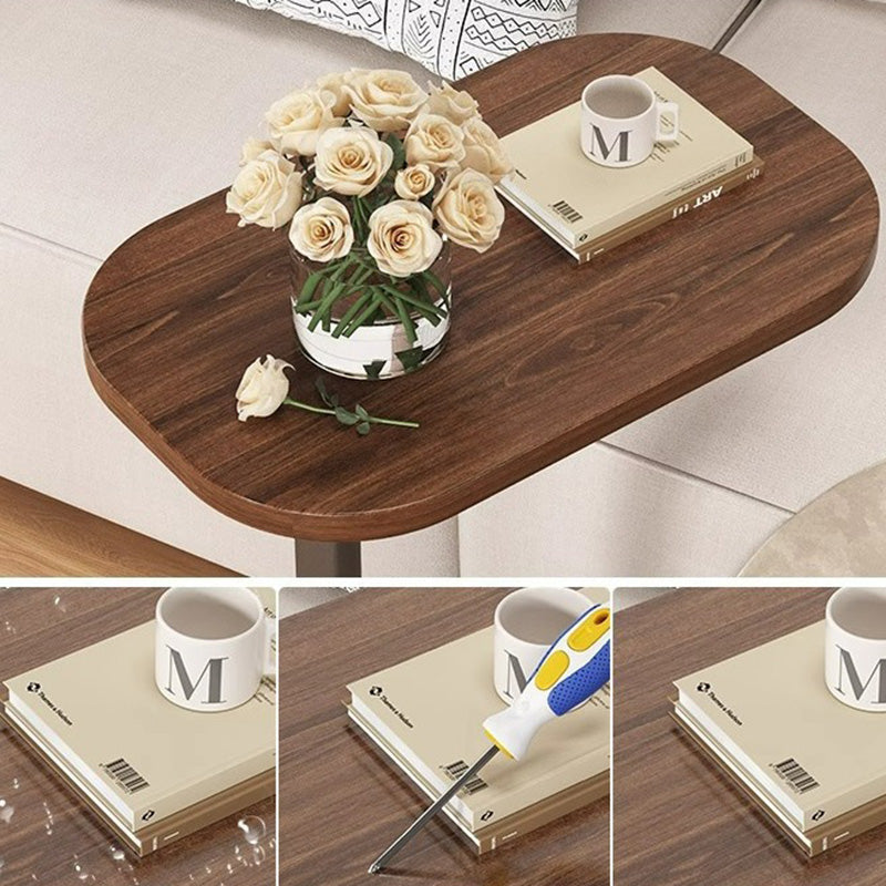 Moderner minimalistischer rechteckiger PVC-Kunststoffpaneel-Beistelltisch für das Wohnzimmer 