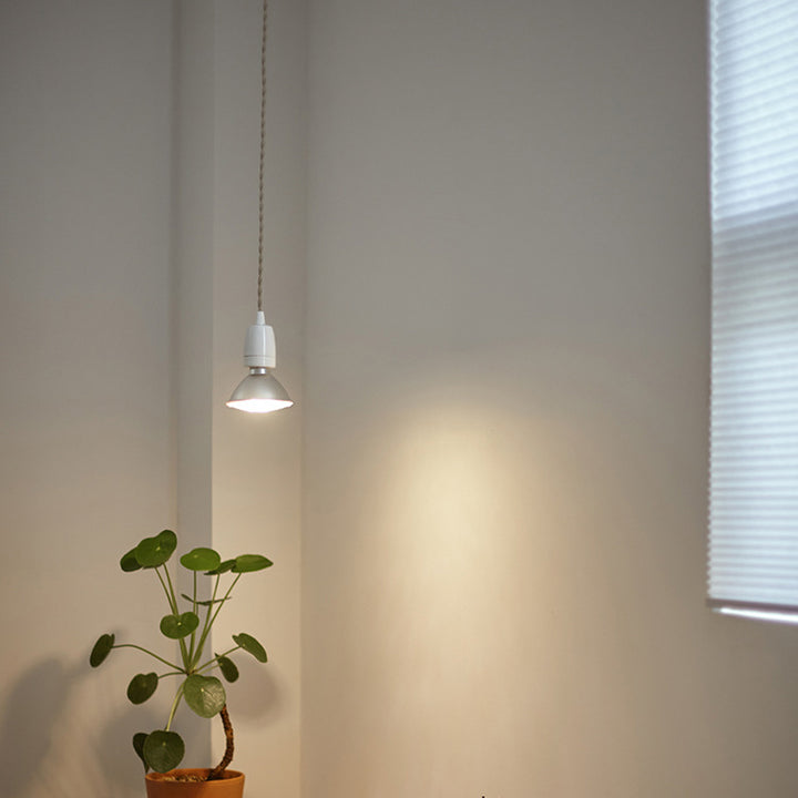 Contemporary Industrial Ceramic Cone 1-Light Pendant Light For Living Room