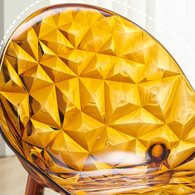 Zeitgenössischer nordischer runder Diamantform-PC-Esszimmerstuhl Rückenlehne für Esszimmer 