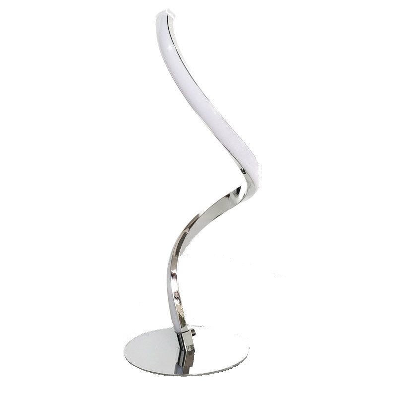 Moderne minimalistische Eisen Aluminium PVC Linie LED Tischlampe für das Studium 