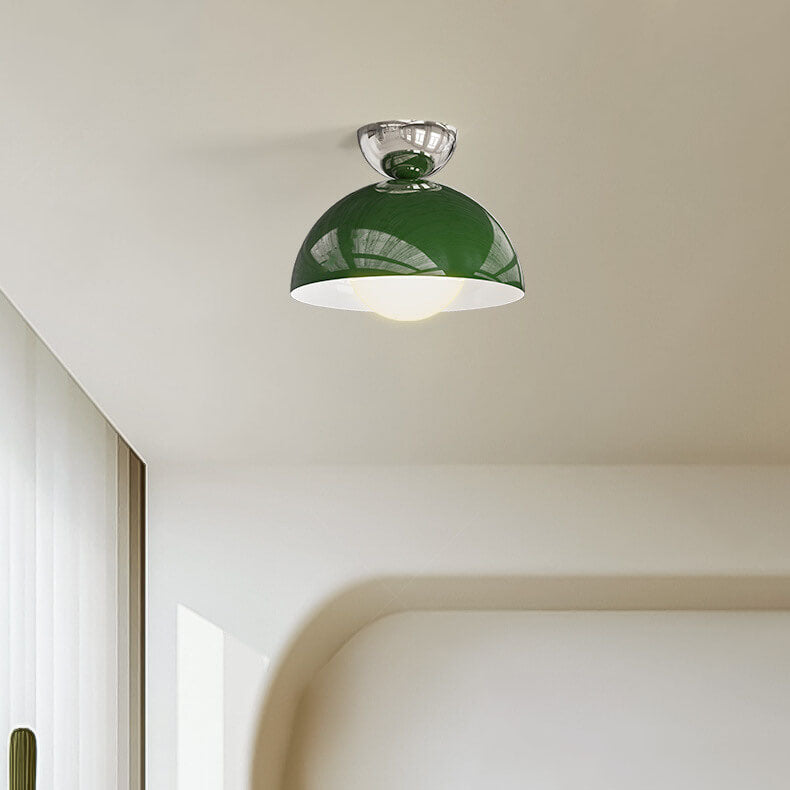Éclairage encastré semi-circulaire moderne et simple en fer forgé à 1 lumière 