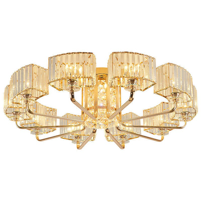 Modern Light Luxury Crystal 6/8/10/12- Light Flush Mount Ceiling Light